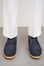 HIGH-TOP LEATHER LOAFERS