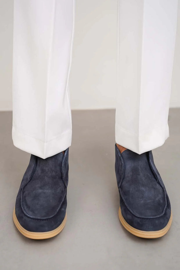 HIGH-TOP LEATHER LOAFERS