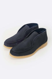 HIGH-TOP LEATHER LOAFERS