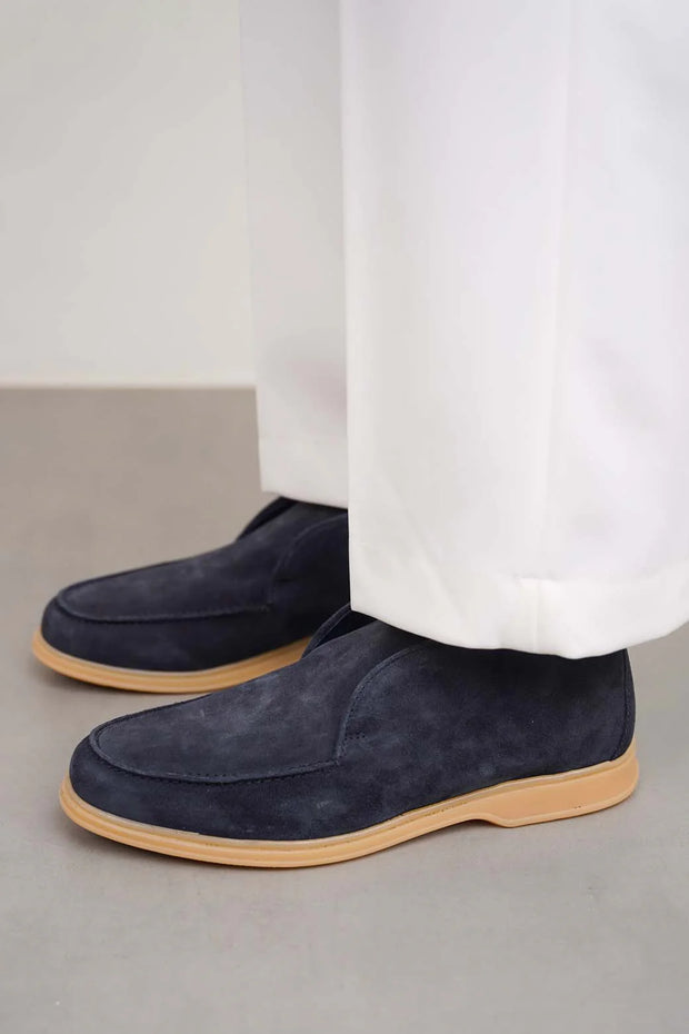 HIGH-TOP LEATHER LOAFERS