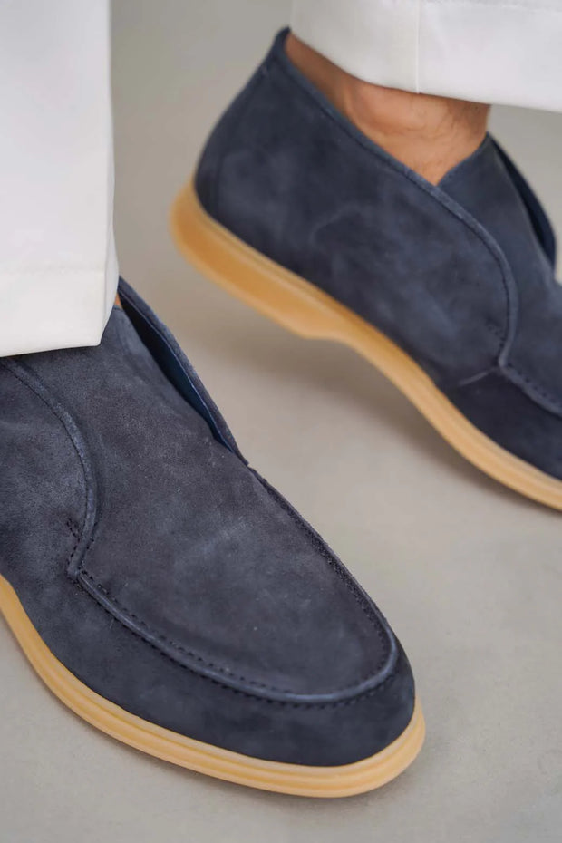 HIGH-TOP LEATHER LOAFERS